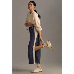 Anthropologie Navy and Cream Maxi Skirt